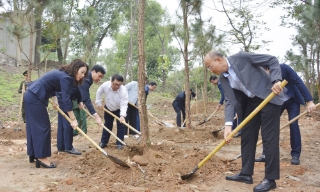 Phó Bí thư Thường trực Tỉnh ủy Nguyễn Thị Hương dự “Tết trồng cây đời đời nhớ ơn Bác Hồ” tại phường Vũ Ninh