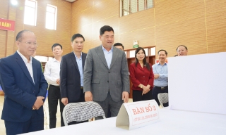 Bí thư Tỉnh ủy Nguyễn Hồng Thái làm việc với phường Võ Cường về phát triển kinh tế - xã hội và công tác chuẩn bị bầu cử