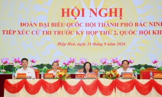 Đoàn đại biểu Quốc hội thành phố Bắc Ninh tiếp xúc cử tri phường Hiệp Hòa