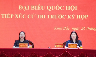 Đoàn đại biểu Quốc hội thành phố Bắc Ninh tiếp xúc cử tri phường Kinh Bắc