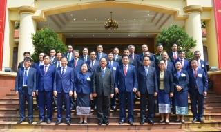  Bí thư Thành ủy Bắc Ninh Nguyễn Hồng Thái tiếp, làm việc với Đoàn đại biểu cấp cao Đảng Nhân dân Cách mạng Lào