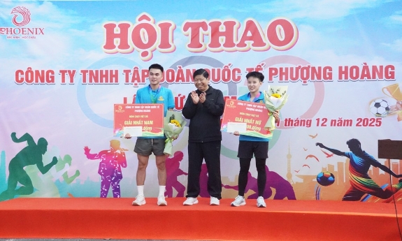 Sôi nổi hội thao Công ty trách nhiệm hữu hạn Tập đoàn quốc tế Phượng Hoàng 