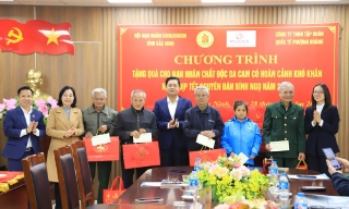 Bắc Ninh: Tặng 32 suất quà Tết cho nạn nhân chất độc da cam hoàn cảnh đặc biệt khó khăn