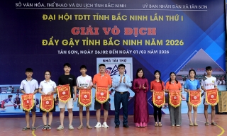 Bắc Ninh: Khai mạc Giải Vô địch đẩy gậy tỉnh năm 2026