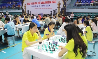 Khai mạc Giải vô địch Cờ vua miền Bắc lần thứ X năm 2026 tại Bắc Ninh