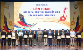 Liên hoan hát Then, đàn Tính tỉnh Bắc Ninh: Đoàn nghệ thuật quần chúng xã An Lạc đạt giải Nhất
