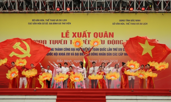 Lễ xuất quân Liên hoan tuyên truyền lưu động toàn quốc tại Bắc Ninh 