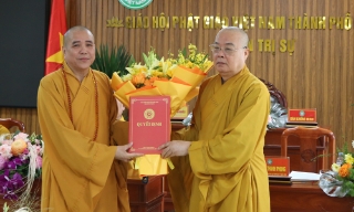 Trao quyết định chuẩn y nhân sự Ban Trị sự Giáo hội Phật giáo Việt Nam thành phố Bắc Ninh nhiệm kỳ 2026 - 2031