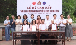 Bắc Ninh: Xây dựng môi trường không khói thuốc tại chùa Bổ Đà