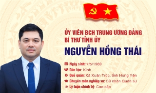 Bí thư Tỉnh ủy Bắc Ninh Nguyễn Hồng Thái tái cử Ủy viên Ban Chấp hành Trung ương Đảng khóa XIV
