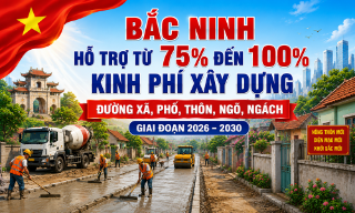 Bắc Ninh: Hỗ trợ từ 75% đến 100% kinh phí xây dựng đường xã, phố, thôn, ngõ, ngách