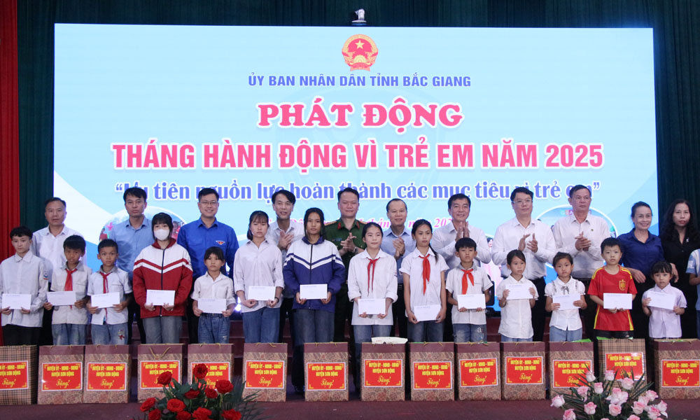 Bắc Giang: Phát động Tháng Hành động vì trẻ em năm 2025