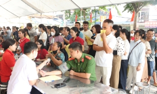 Bắc Ninh: Tiếp nhận 1.114 đơn vị máu trong Ngày hội hiến máu tình nguyện tại xã Hiệp Hòa