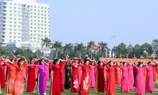 Phường Bắc Giang tổ chức chương trình đồng diễn dân vũ chào đón năm mới 2026