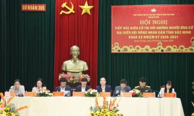  Ứng cử viên đại biểu HĐND tỉnh tiếp xúc cử tri tại đơn vị bầu cử số 4 