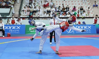 Hơn 200 vận động viên tham gia Giải Taekwondo thanh thiếu nhi 