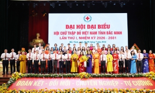 Đồng chí Lê Thị Duyên tái cử Chủ tịch Hội Chữ thập đỏ tỉnh Bắc Ninh 
